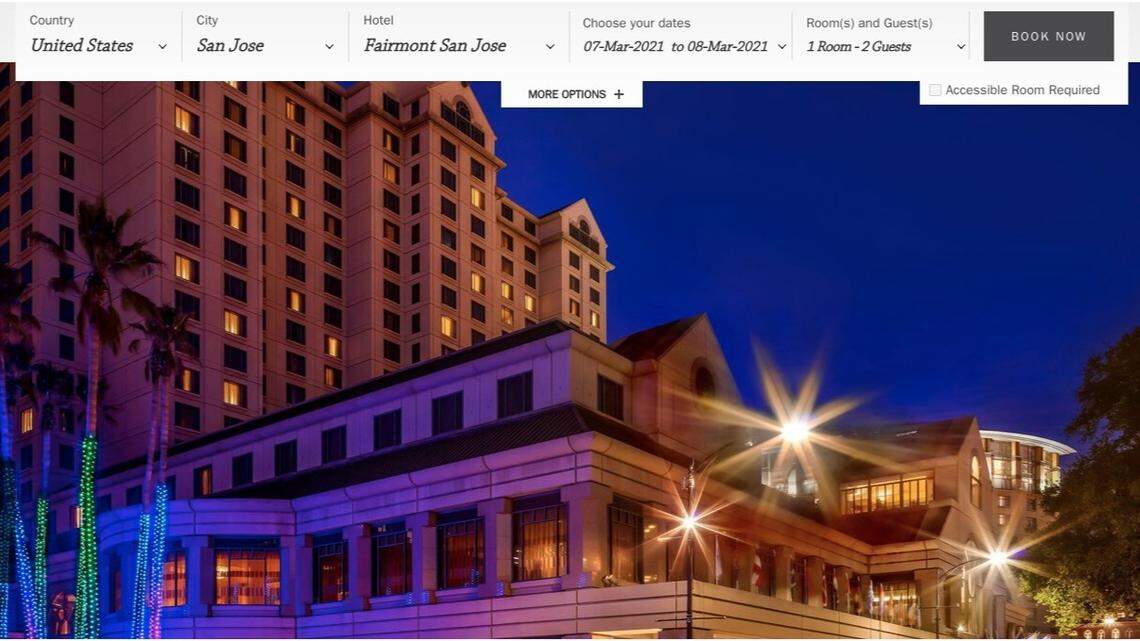 The iconic Fairmont Hotel in downtown San Jose abruptly shut down Friday after filing bankruptcy, ejecting all its guests - including a visiting NHL team.