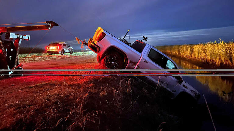Sutter County burglary suspect crashes stolen truck, hides in culvert after chase