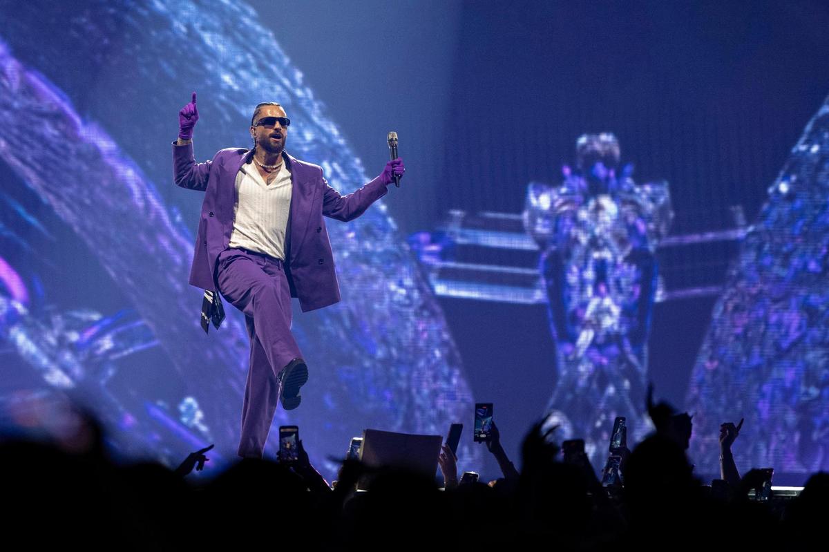 Colombian rapper and singer Maluma opens his tour at Golden 1 Center on Thursday, Aug. 31, 2023, in Sacramento as part of their 31-city Don Juan Tour.