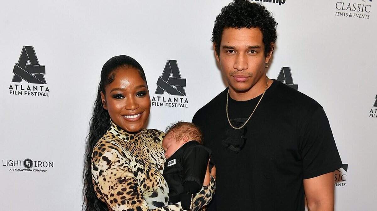 Keke Palmer, left, Darius Jackson and their son Leodis Jackson attend the “Big Boss” screening during the 2023 Atlanta Film Festival at Rialto Center for the Arts at Georgia State University on April 29, 2023, in Atlanta. (Paras Griffin/Getty Images/TNS)