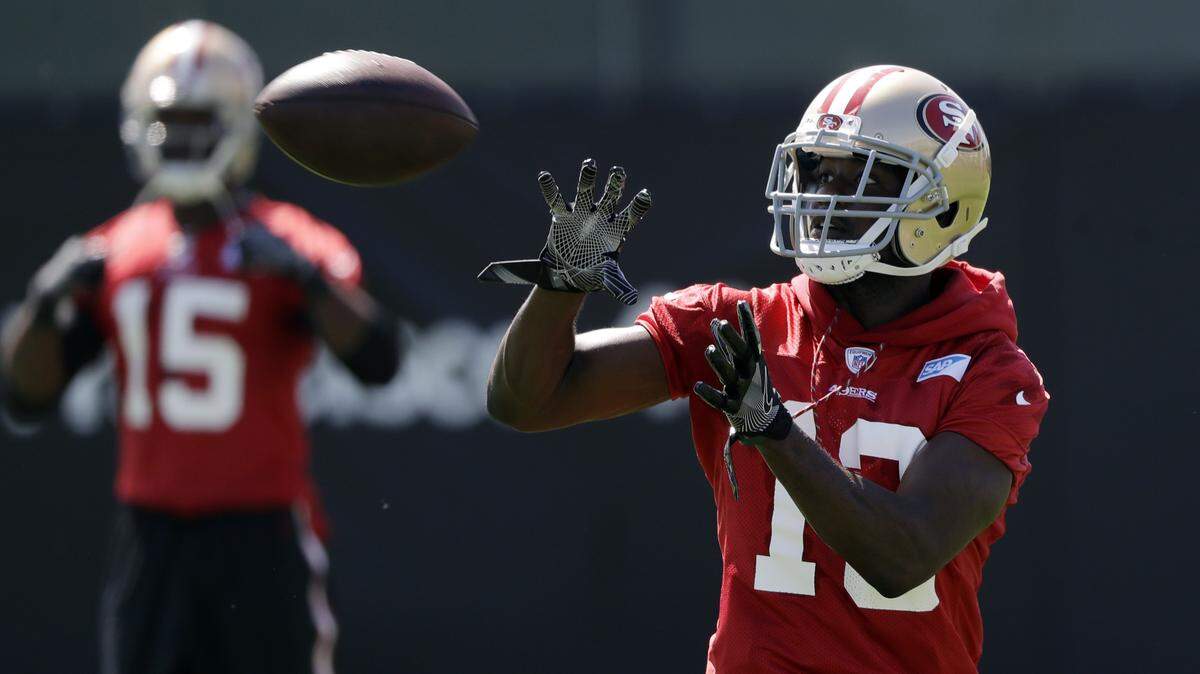 San Francisco 49ers wide receiver Aaron Burbridge seems to specialize in gritty, over-the-middle type catches.