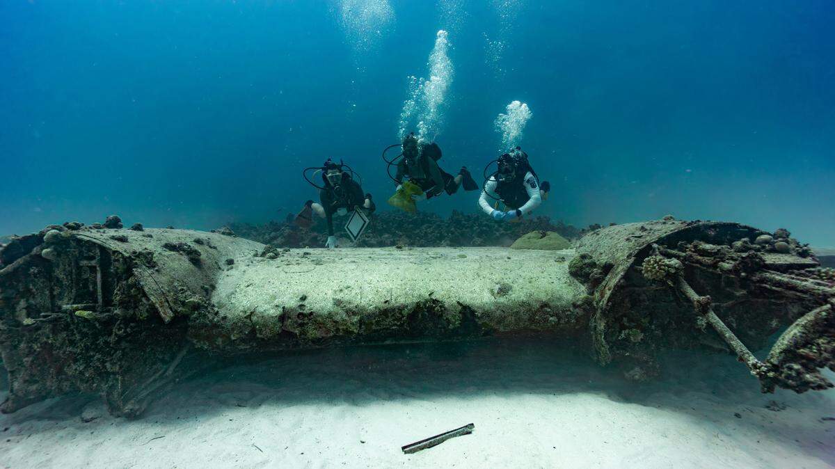 Among the sites visited as a U.S. PBY Coronado seaplane sunk in 80 feet of water outside Saipan’s barrier reef, officials said. It was known to only a few local divers and had never been archaeologically recorded.