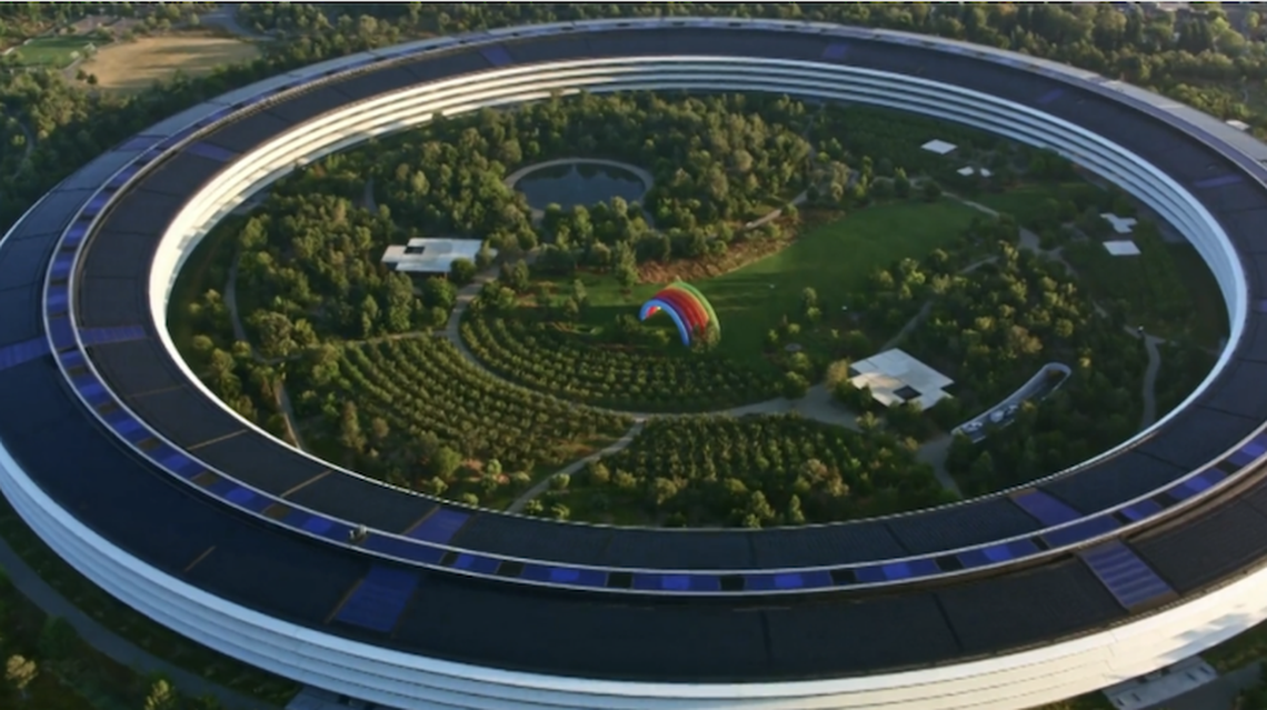 Apple Park, Apple’s headquarters in Cupertino, California.