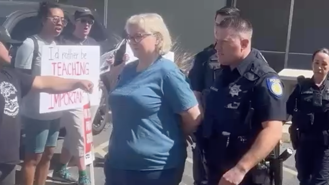 Natomas parent staging sit-in with child arrested at district office