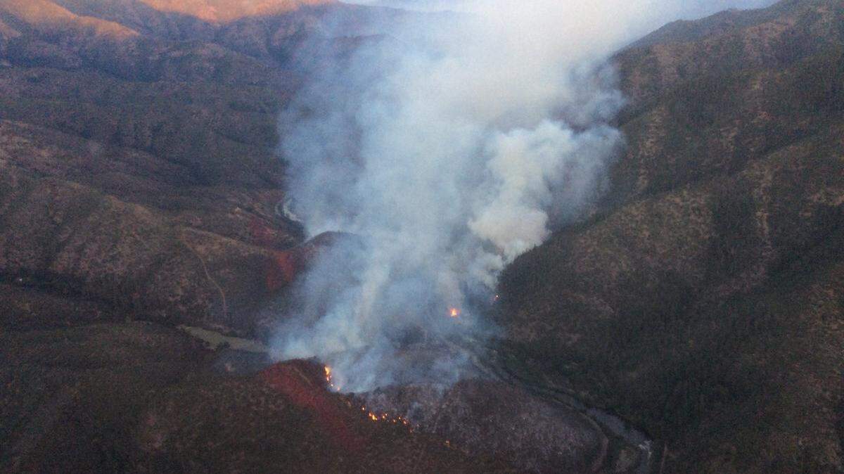 The Lumgrey Fire had burned 180 acres in Siskiyou County as of Monday evening, according to the U.S. Forest Service.