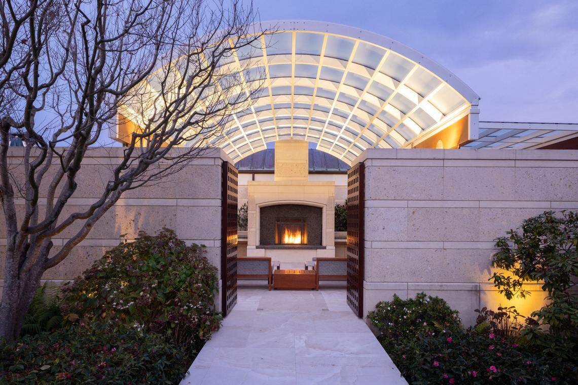 The architecture of the Pebble Beach home was the work of Robert Griffin.