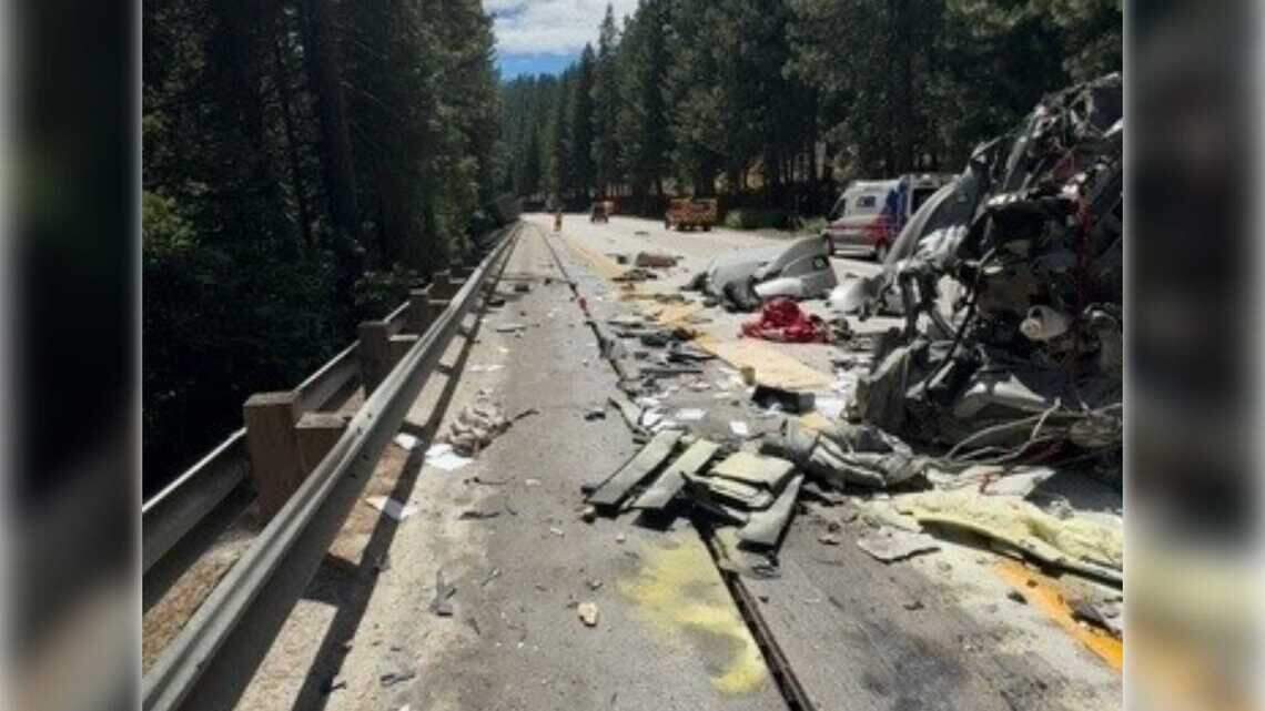 I-80 in Sierra reopens after crash with 2 big rigs, 10 vehicles near Blue Canyon