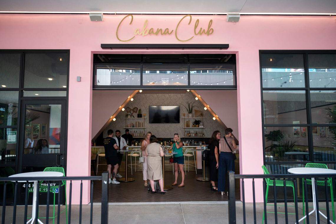 Cabana Club is a new Palm Springs-inspired cocktail lounge and eatery in Downtown Commons.