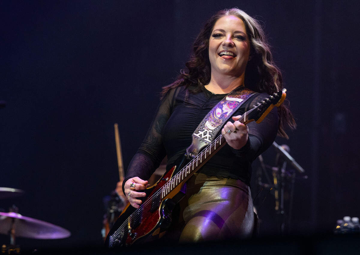 Grammy and County Music Award-winning singer-songwriter Ashley McBryde performs at the GoldenSky Country Music Festival at Discovery Park in Sacramento on Sunday, Oct. 20, 2024.