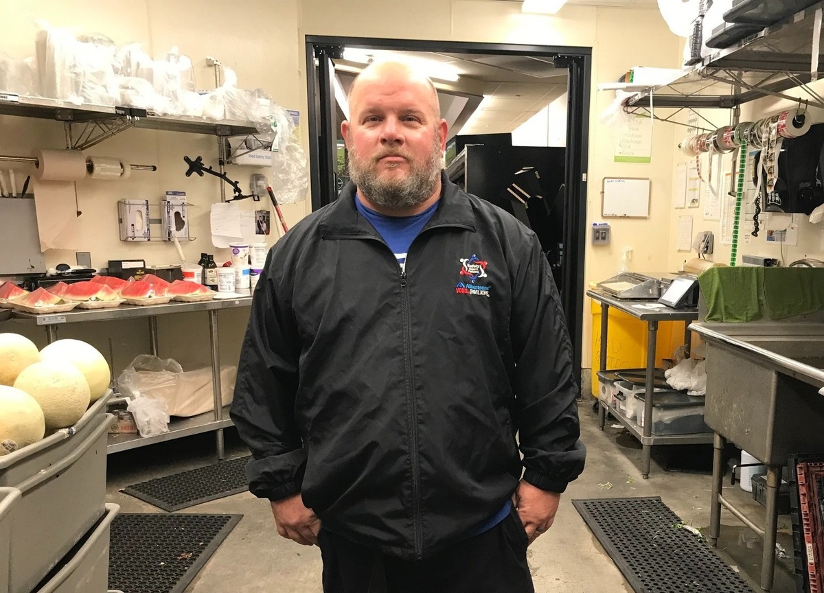 Gary Renner, 47, a produce manager for Vons in Whittier, California, had to scramble to find a new job after his store closed following the 2015 merger of Albertsons and Safeway.