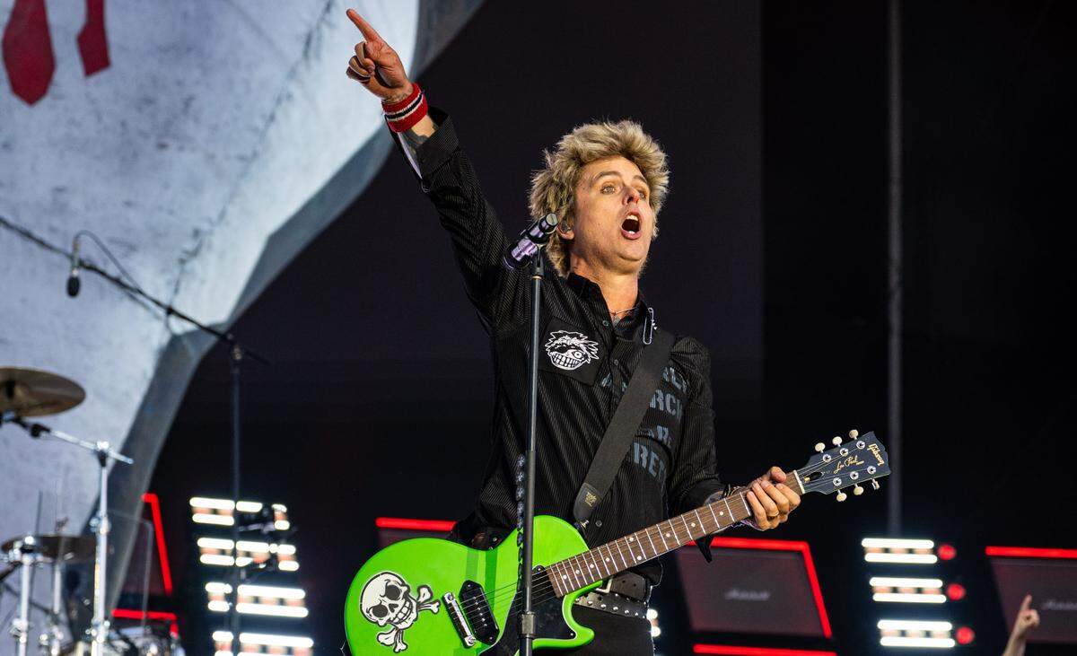 Billie Joe Armstrong performs with Green Day at the BottleRock music festival in Napa on Friday, May 23, 2025.