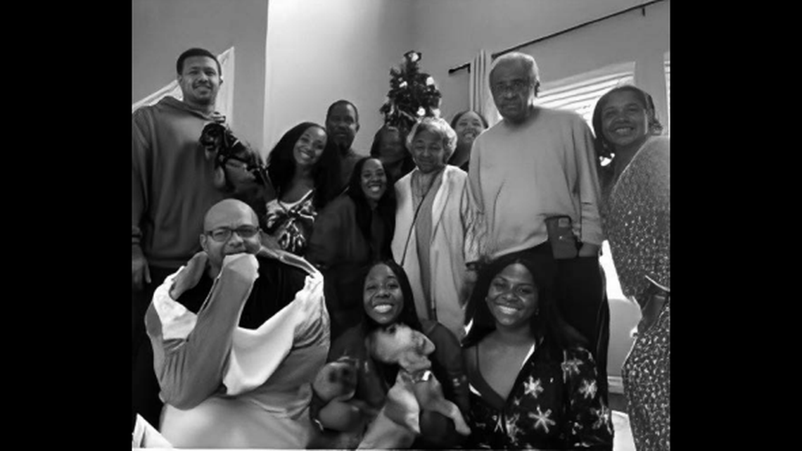 Terril Johnson with his family.