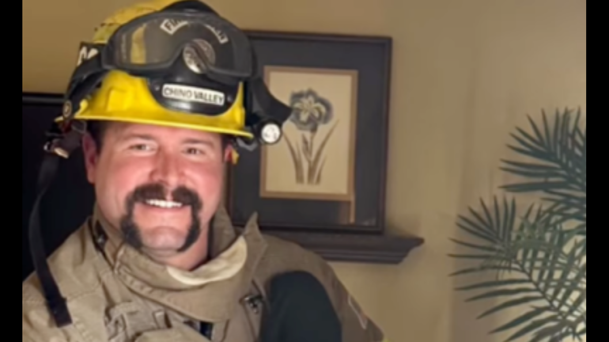 When firefighters responded to a California home about “strange sounds” coming from a chimney they found a fluffy, feathered creature trapped inside. 