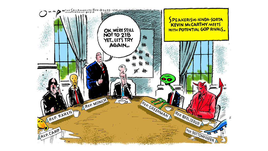 Jack Ohman: Kevin McCarthy’s late returns ...