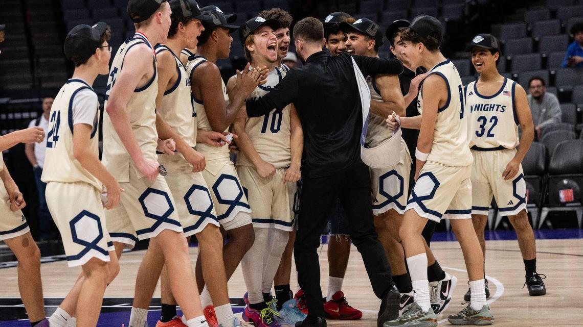 Stone Ridge Christian High School boys basketball celebrates back-to-back section titles