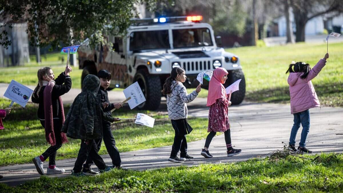 The Sacramento County Sheriff’s Youth Services Unit has Humvees it uses for public relation s events and are a part of its military budget.