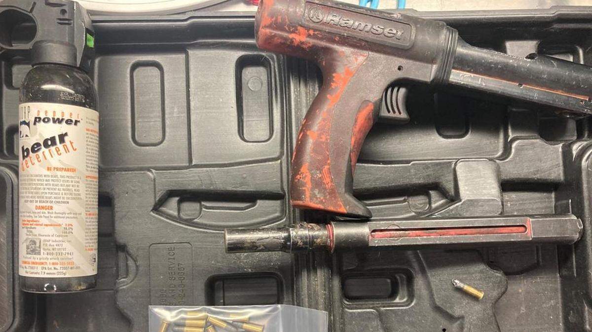 A fleeing man sprayed an officer in the face with bear spray on June 18, 2022, in Fairfield, California, police said. A zip gun was also found on the man during his arrest.
