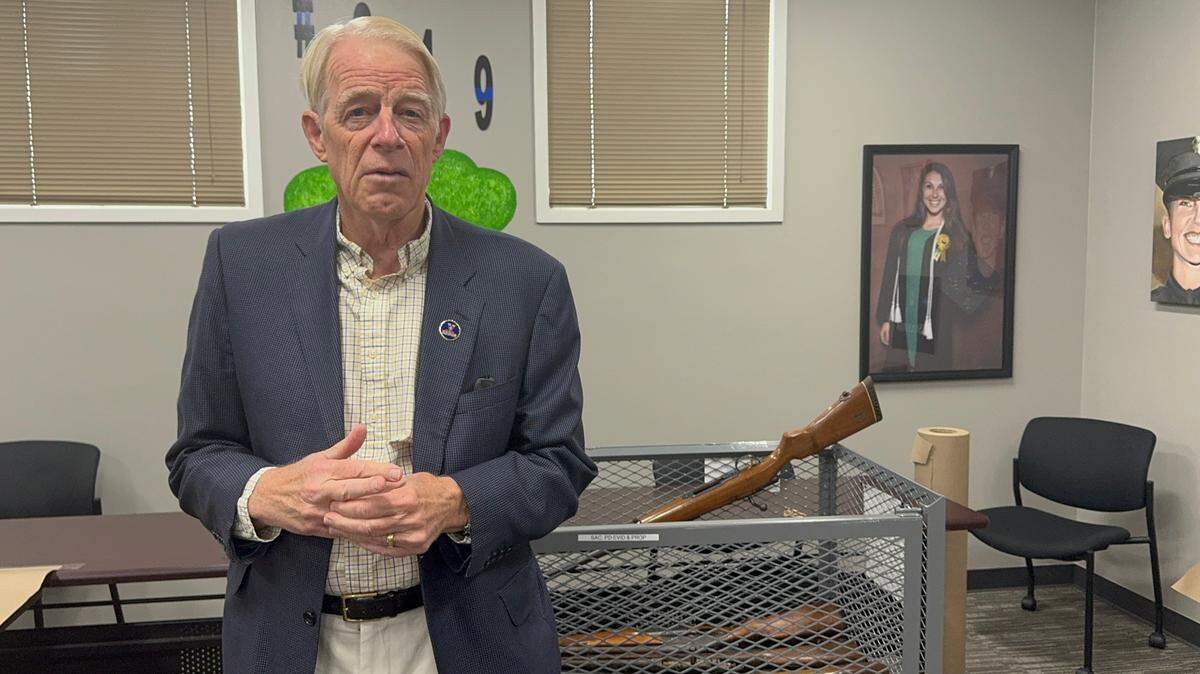 Roger Dickinson, a candidate for the District 2 City Council seat, said: “Gun violence destroys families, destroys neighborhoods, destroys our communities, and anything that we can do to reduce gun violence is a very good thing.”