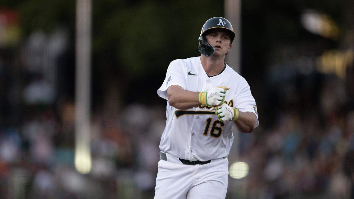 Nick Kurtz has 2 different streaks going as he powers A’s past Giants in West Sac