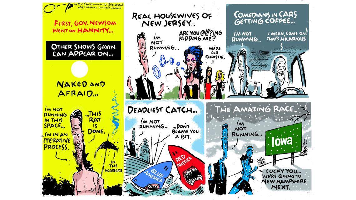 Gavin Newsom went on Hannity’s show. Here’s some other must-do television for him | Opinion