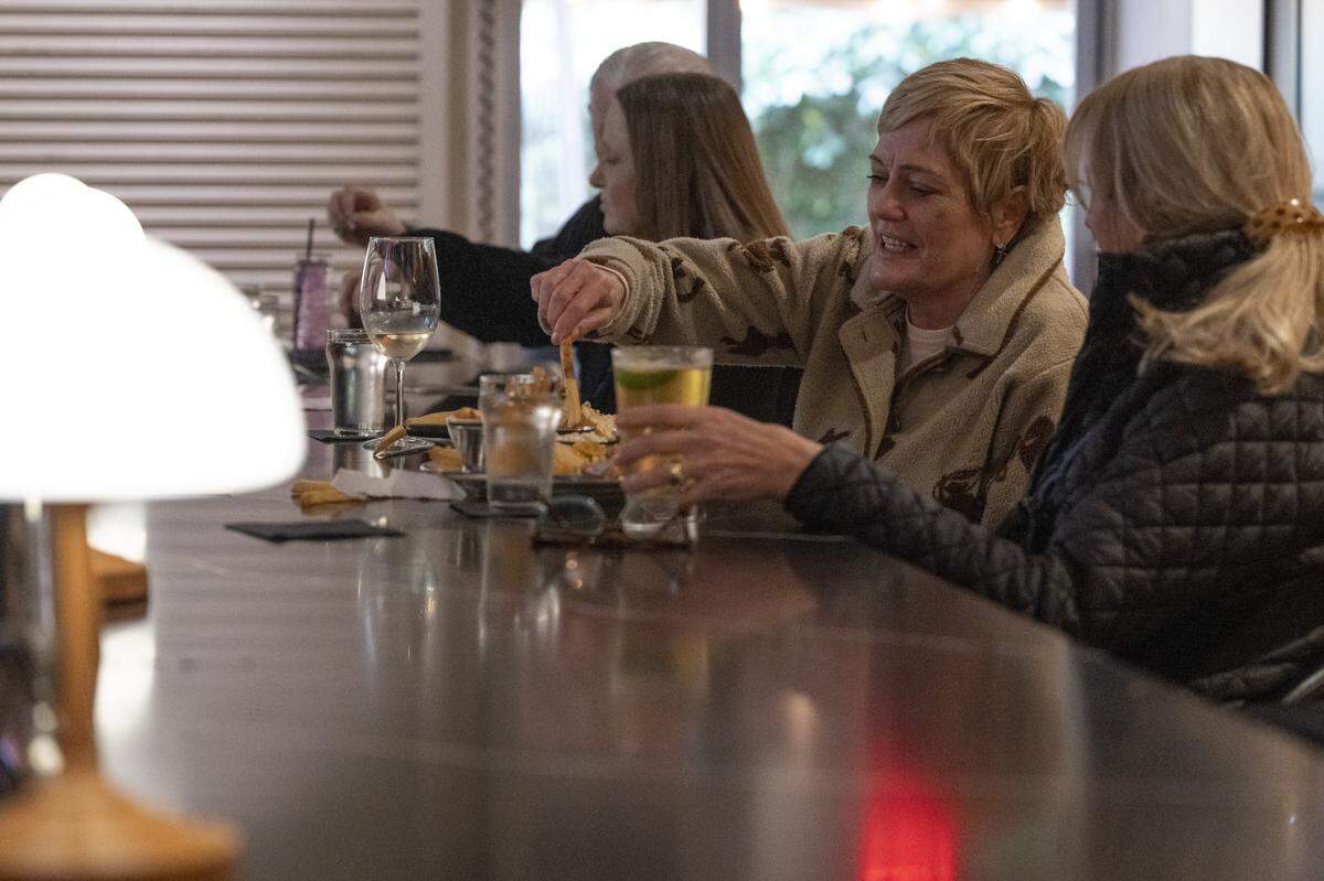 Guests dine for lunch at Stepdad’s in Land Park on Wednesday.