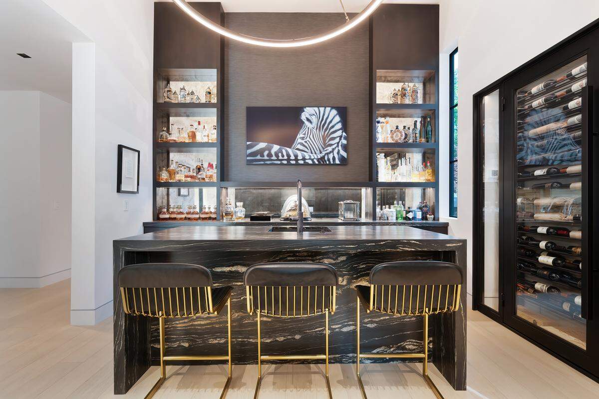 The Chicago-style bar and lounge is a great place to plop yourself down and relax.