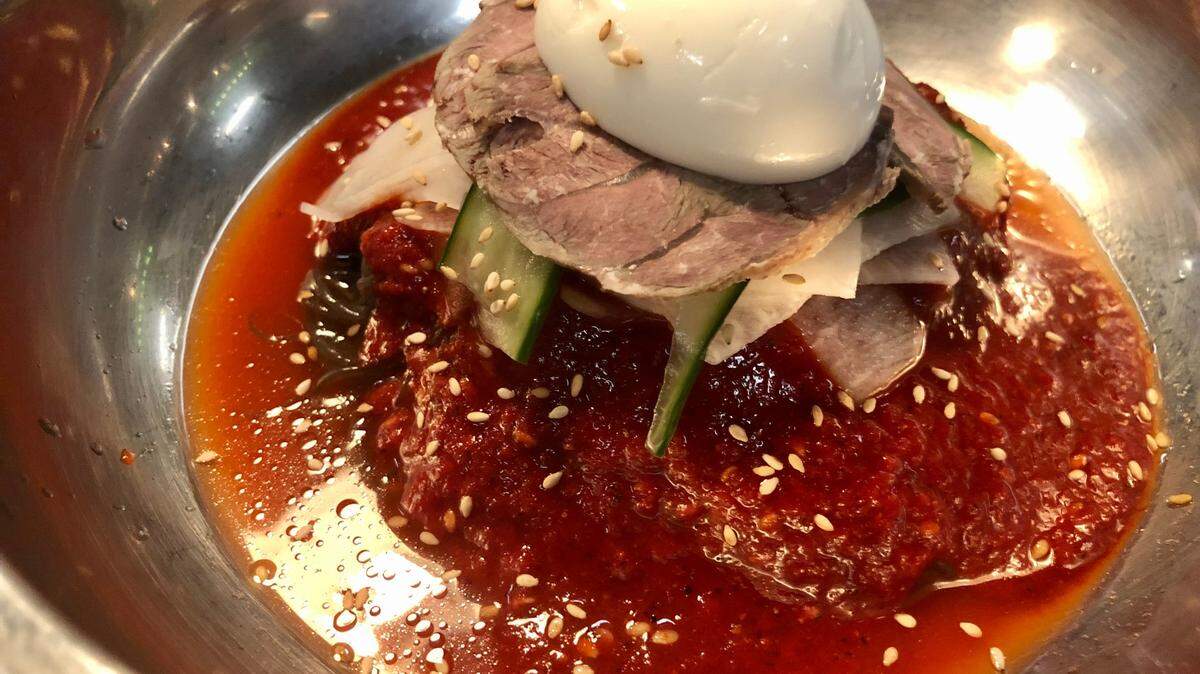 Jiu Jiu Korean BBQ’s bibim-naengmyeon.
