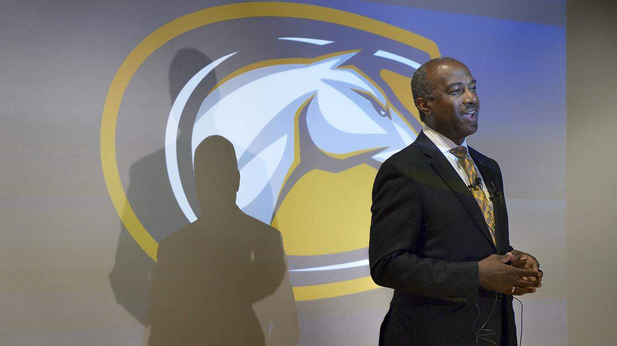 UC Davis Chancellor Gary May, pictured in 2017, said that payment information for 95 student employees was corrected Friday, and more payments would be sent out Tuesday and Wednesday of next week.