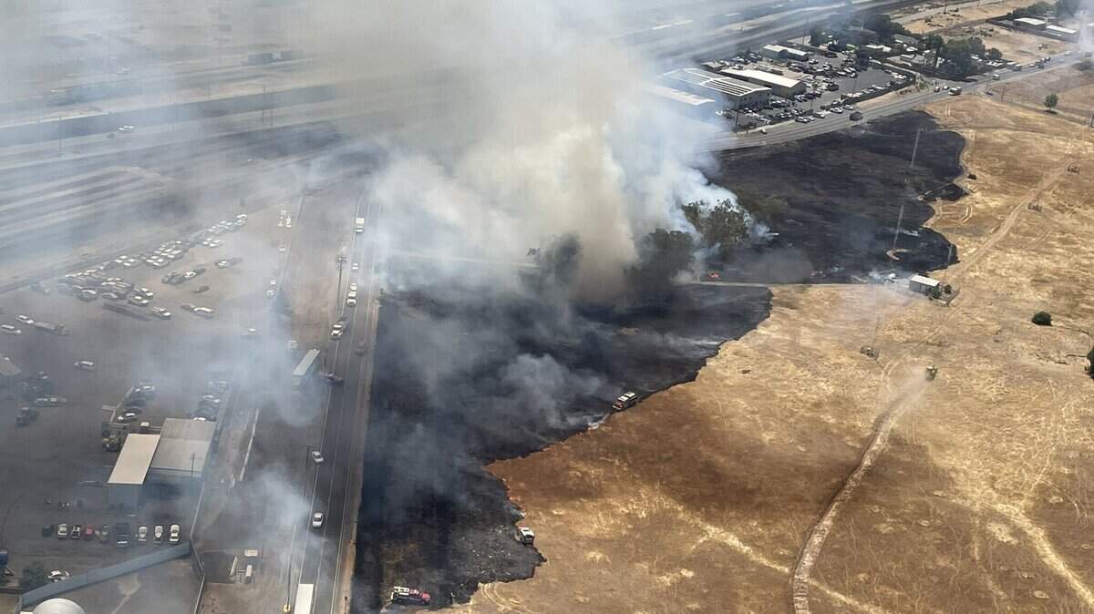 Metro Fire of Sacramento crews reported Thursday afternoon, Aug. 11, 2022, that they were on scene at a vegetation fire off North Antelope and Antelope roads. Arson investigators also were responding.
