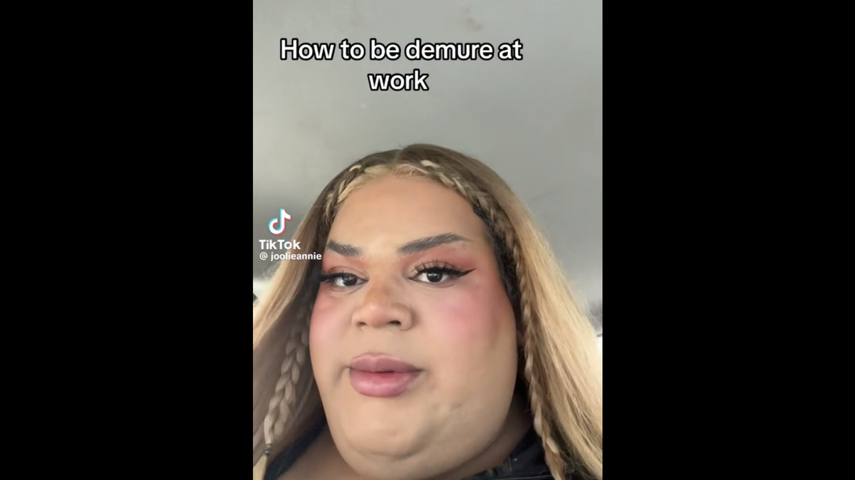 A screengrab from a video by TikTok creator Jools Lebron.