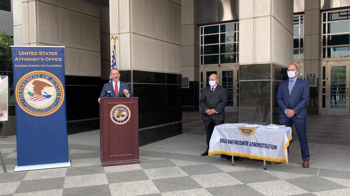 U.S. Attorney McGregor Scott held a press conference on Thursday morning with other law enforcement agencies warning the public about the dangers of fentanyl, a powerful narcotic.