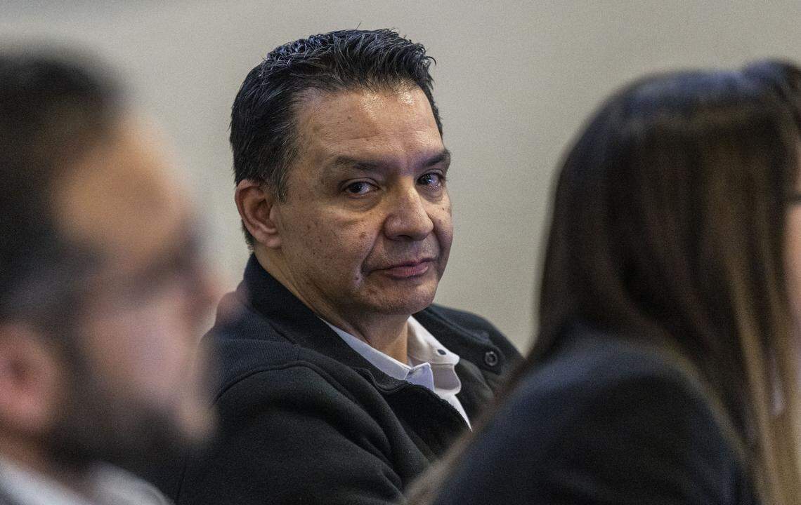 Twin Rivers Unified School District Superintendent Steve Martinez listens to public comments during a board meeting on Feb. 24.