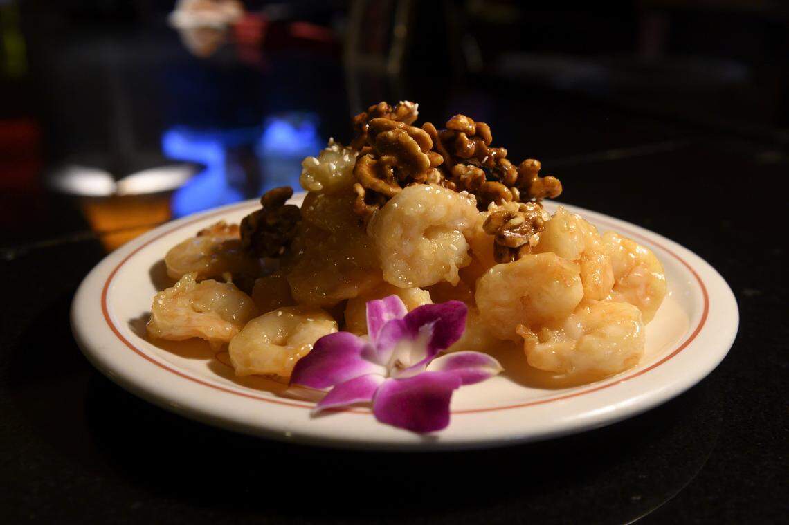 Honey walnut shrimp is Fat’s Restaurant’s most popular dish. Photo taken on Tuesday, May 21, 2019.