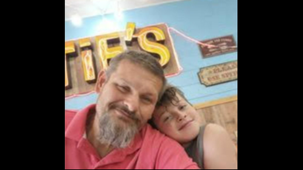 This provided photo shows Richard Blodgett and his son, Jakob.