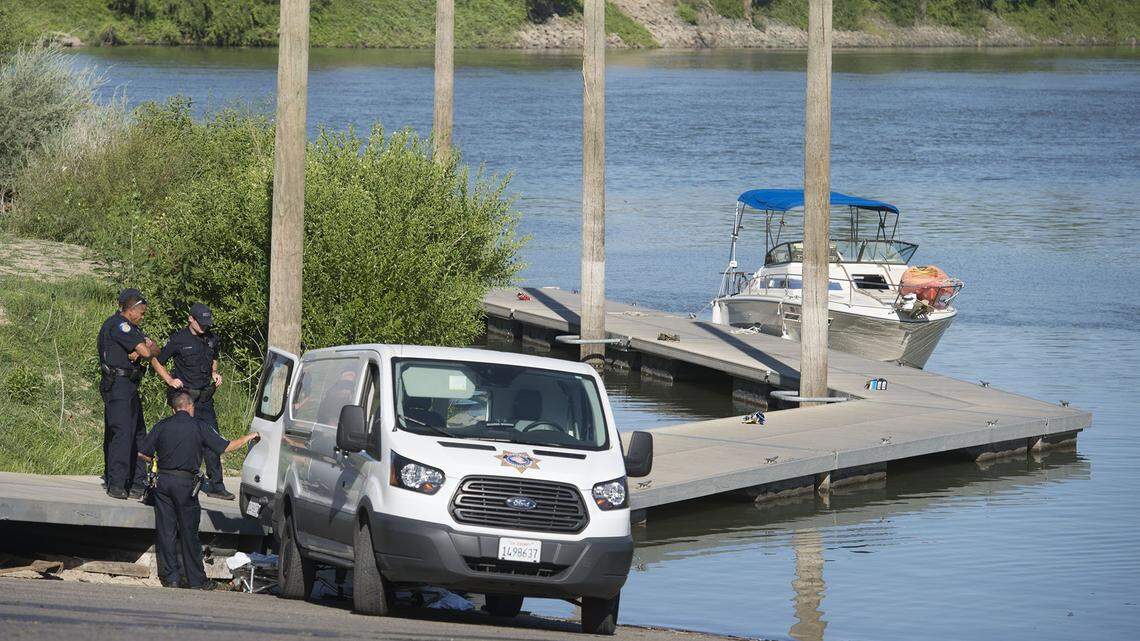 A body was found on Monday, July 9, 2018, near the Discovery Park boat ramp, seen in this file photo of another body pulled from the same location in 2017.