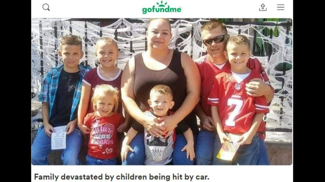 Two brothers and a sister, all 12, are badly hurt after a collision in Antioch sent a car slamming into them as they walked home from school, California police say.