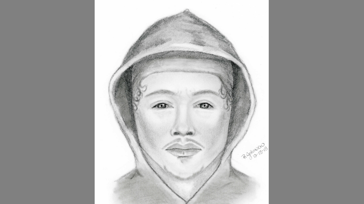 The suspect has been described as a man of mixed race in his mid-twenties with thin facial hair who stands approximately 5 feet 7 inches tall and weighs about 130 pounds, according to the release.