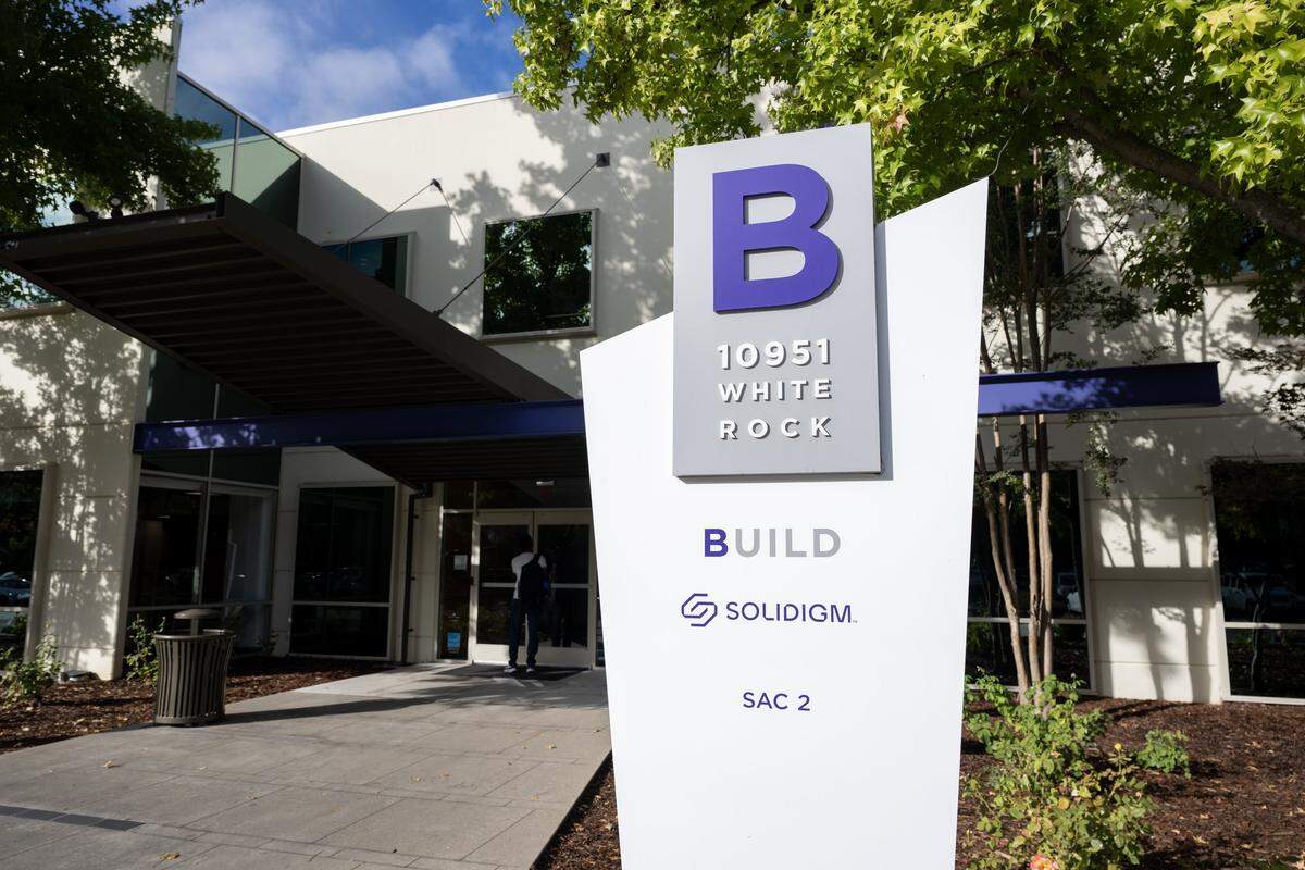Solidigm’s offices in Rancho Cordova Tuesday, Sept. 30, 2025.