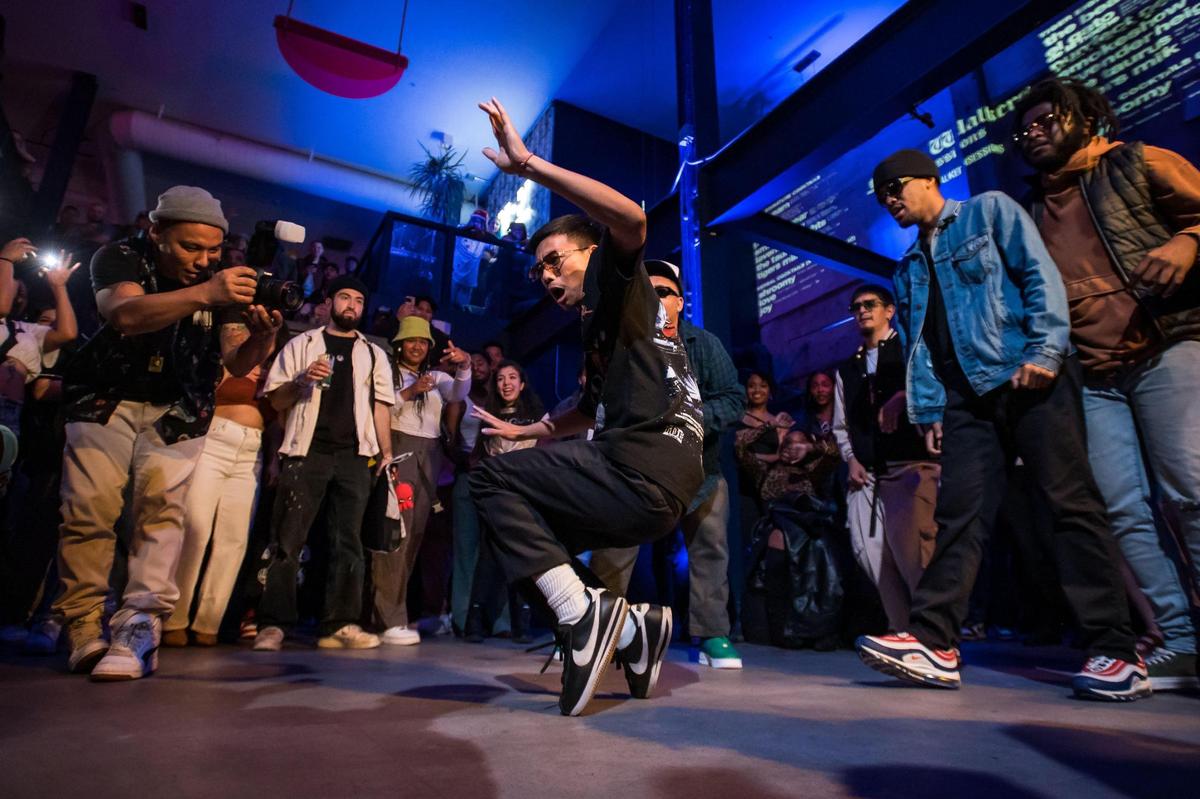 Eugene Phomthevy, with dance crew 5A, performs during a showcase at Night Walkers “Intrusion” on June 8 at Tiger Restaurant & Lounge.