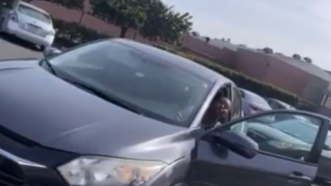 Police are looking for a driver who slammed their car into another vehicle after they accused a woman of cutting the McDonald’s drive-thru line in Richmond, California, on Feb. 5, 2022, police said.