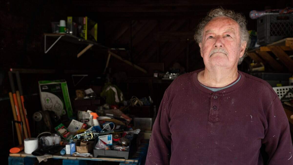 Peter Kelley, an 80-year-old handyman, had $3,000 worth of tools stolen out of his garage over Easter, is photographed Saturday, April 18, 2020, in his Sacramento neighborhood.
