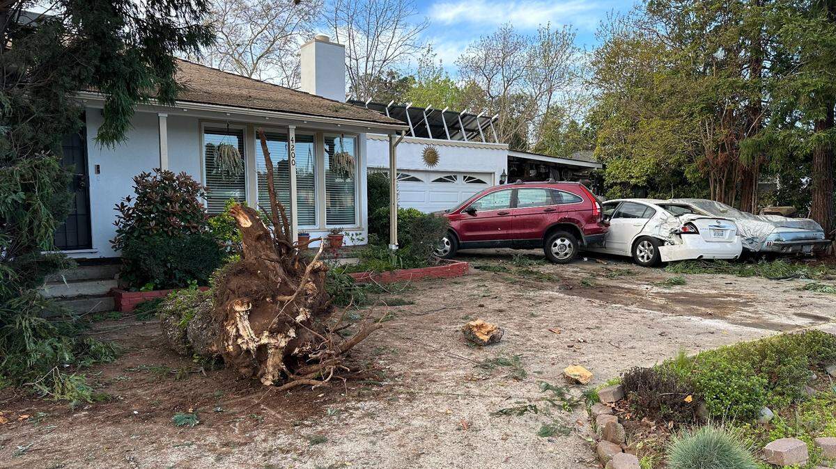 A vehicle crashed into parked cars on Marconi Avenue on Friday, March 22, 2024. The driver was killed in the crash, according to the California Highway Patrol.