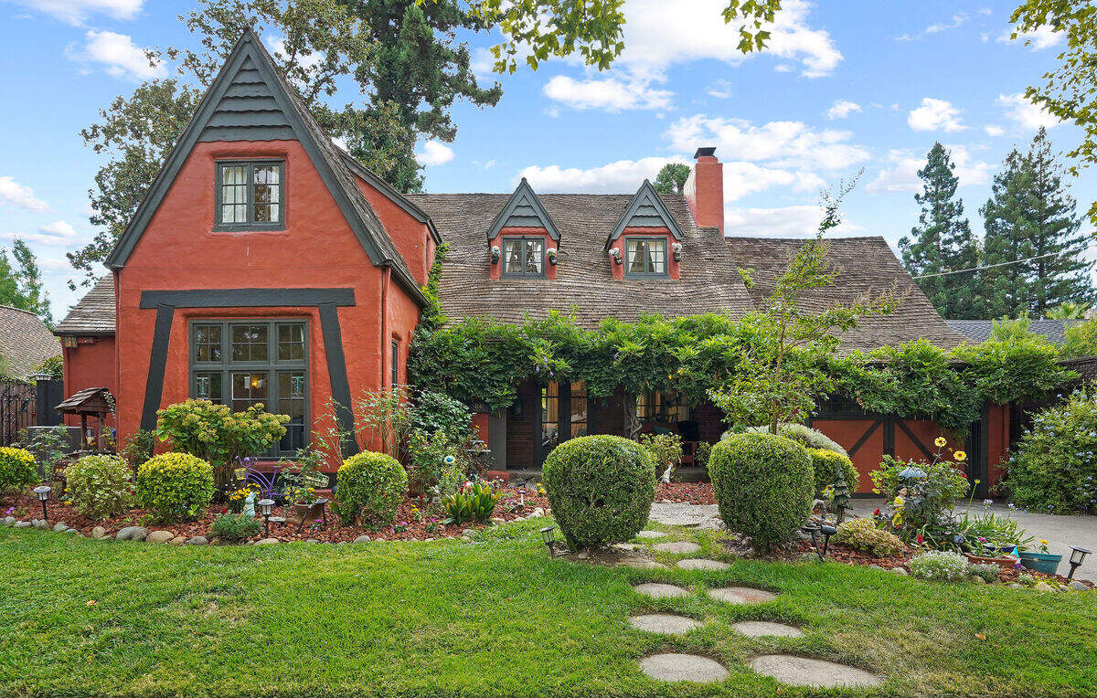 A storybook style home on Francis Court in Sacramento’s Land Park neighborhood is for sale for $1,350,000.