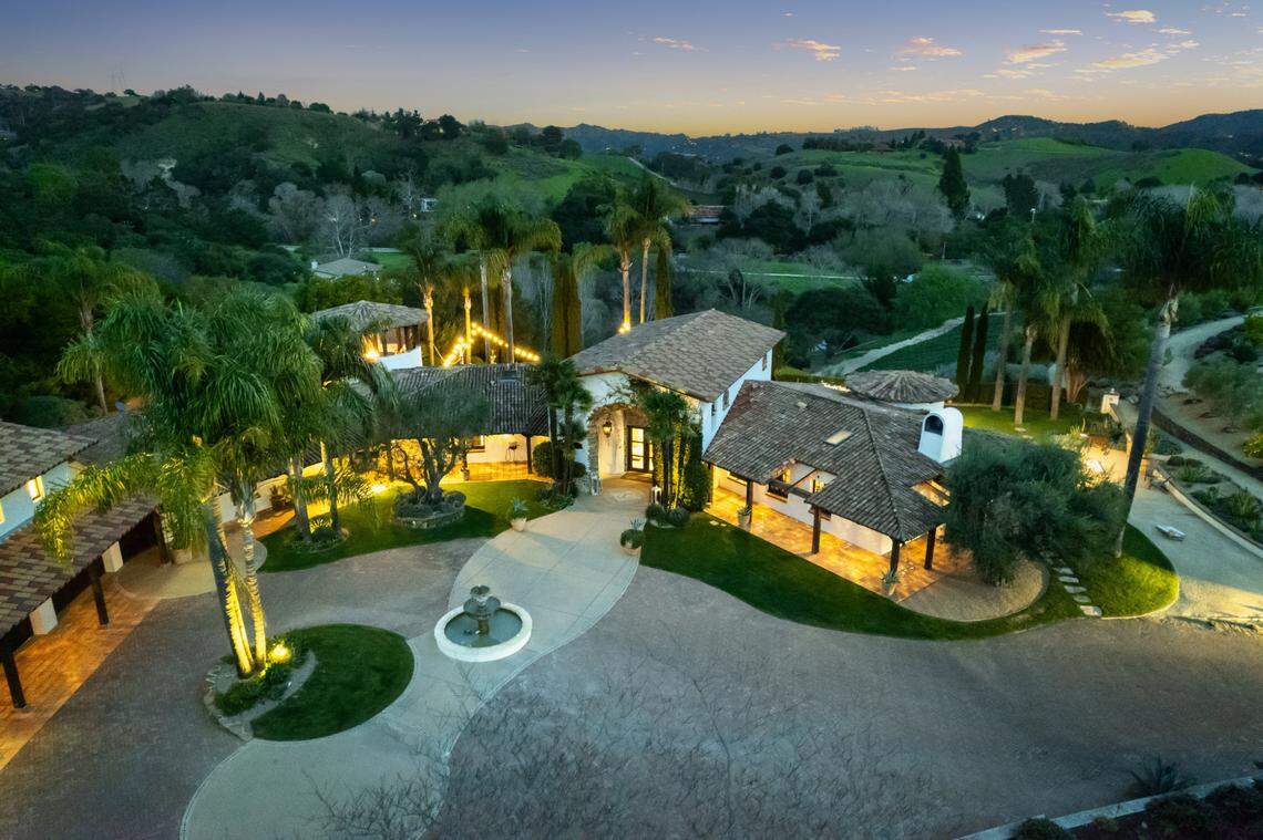 Casa Contenta sits on 5.7 acres near Avila Beach in San Luis Obispo County on California’s Central Coast. The property is for sale for $7.4 million.