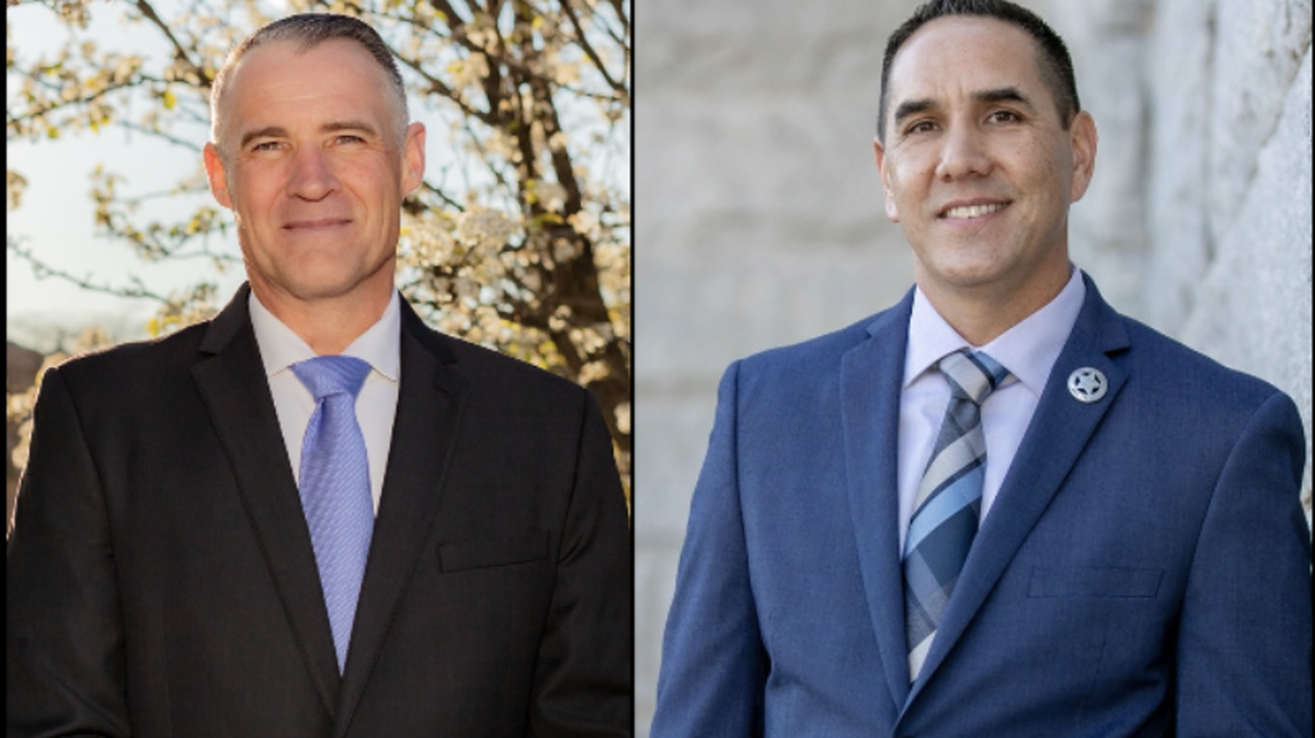 Brandon Bean, left, and Wayne Woo are candidates for Placer County sheriff.