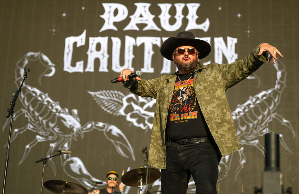 East Texas singer-songwriter Paul Cauthen performs during the GoldenSky Country Music Festival at Discovery Park in Sacramento on Sunday, Oct. 20, 2024.