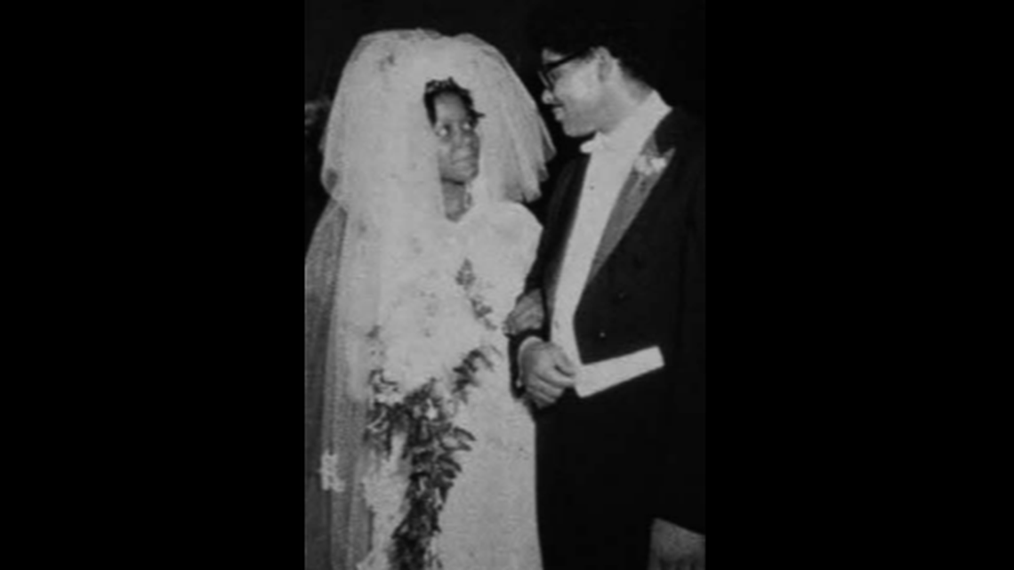Terril and Linda Johnson’s wedding photo.