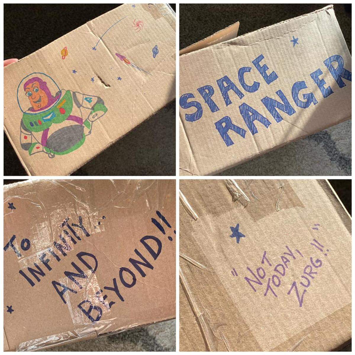 The toy was mailed back in a creative box from Jason William Hamm