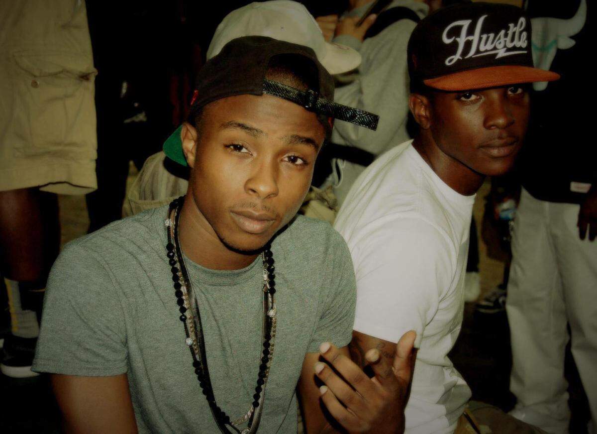 Stephon Clark, right, with brother Stevante Clark. Stephon Clark attended Sacramento High School.