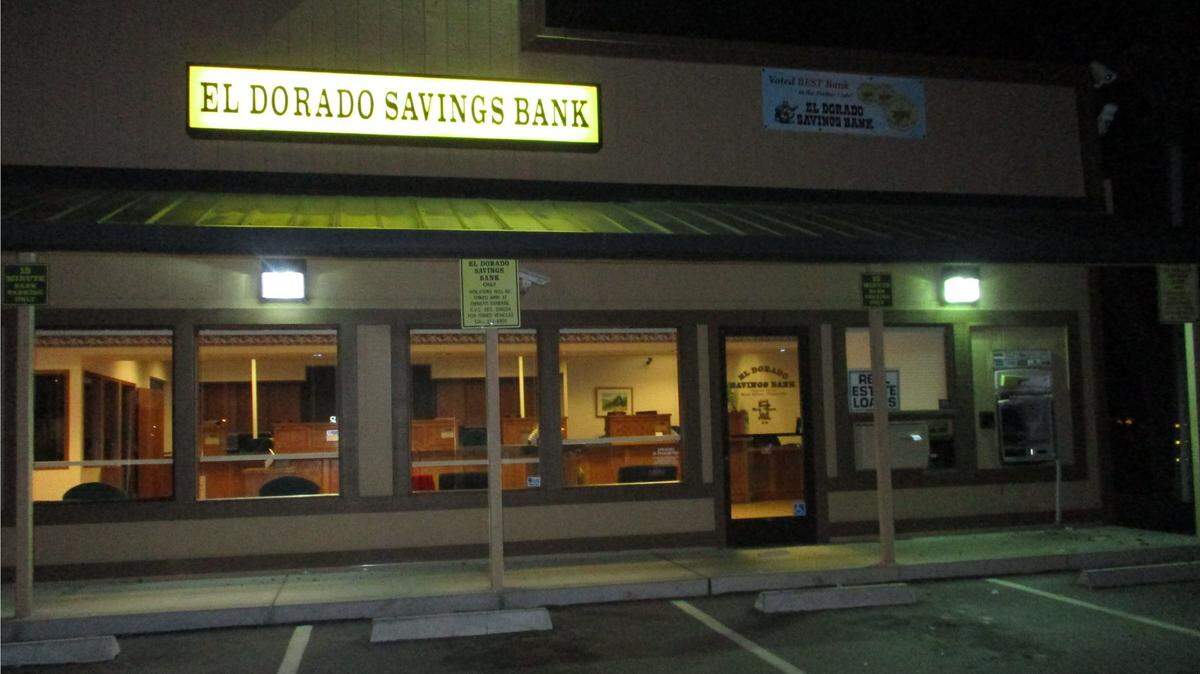 A suspect attempted to use an explosive device to break into an ATM at El Dorado Savings Bank in Plymouth.
